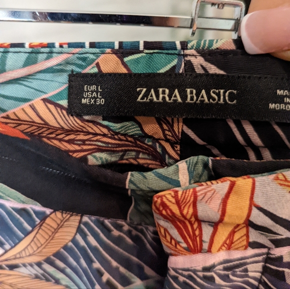 Zara Tropical Print Pants - Picture 2 of 9